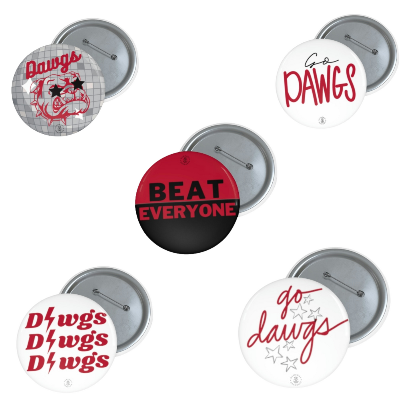 Georgia Gameday Button Set