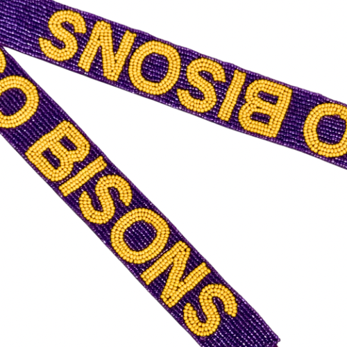 Lipscomb - Go Bisons Beaded Strap (Strap Only)