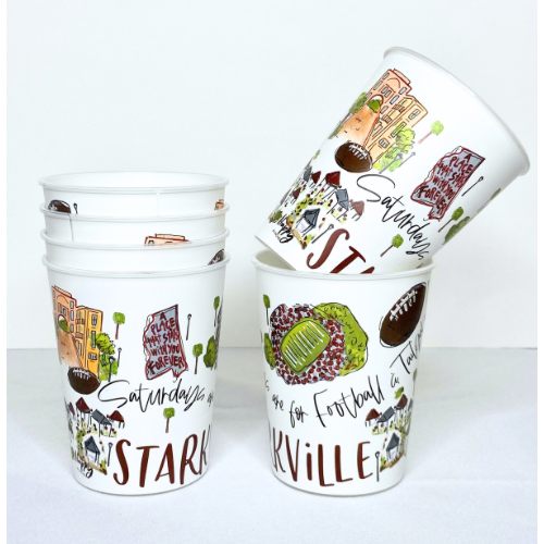 Starkville Reusable Cups - Set of 6