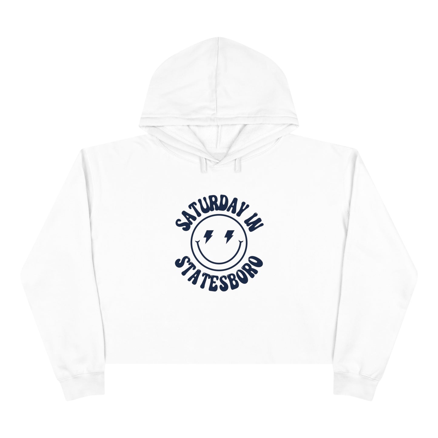 Smiley Georgia Southern Crop Hoodie