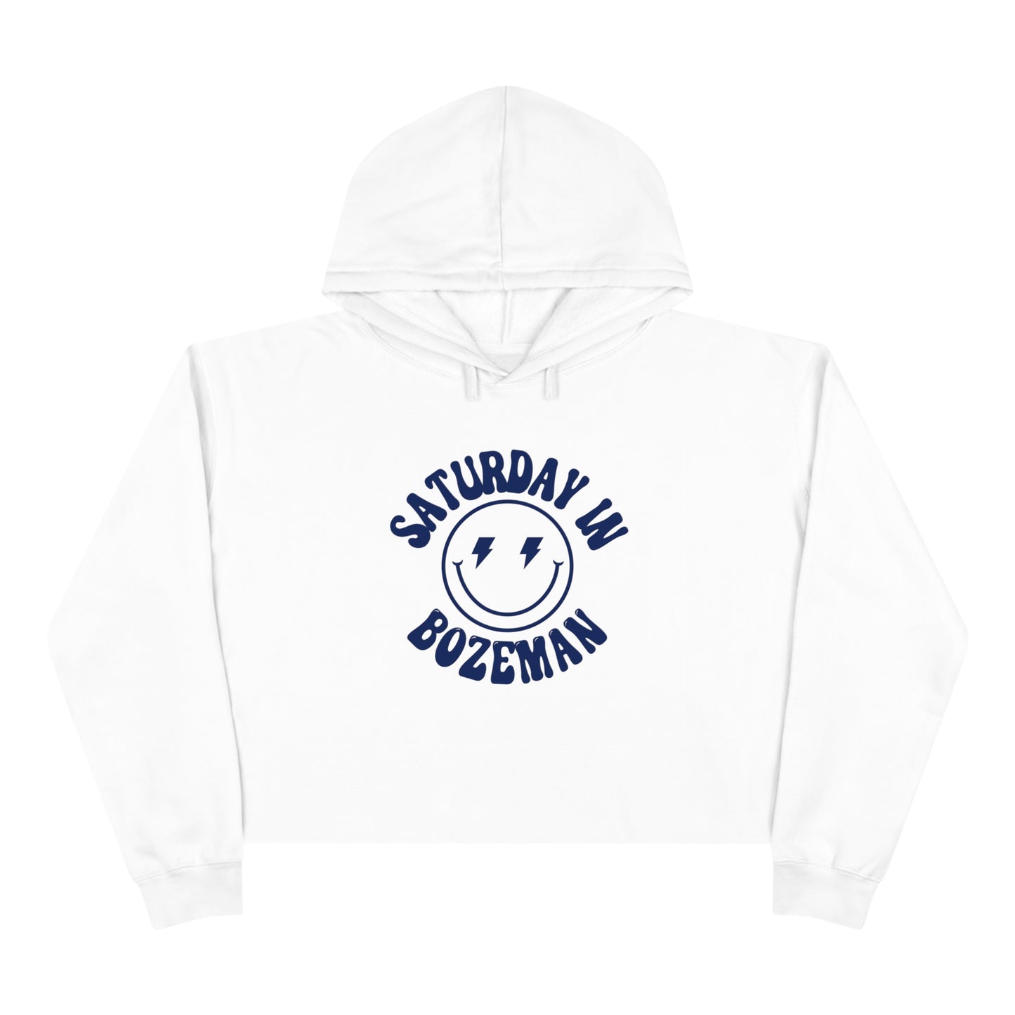 Smiley Bozeman Crop Hoodie