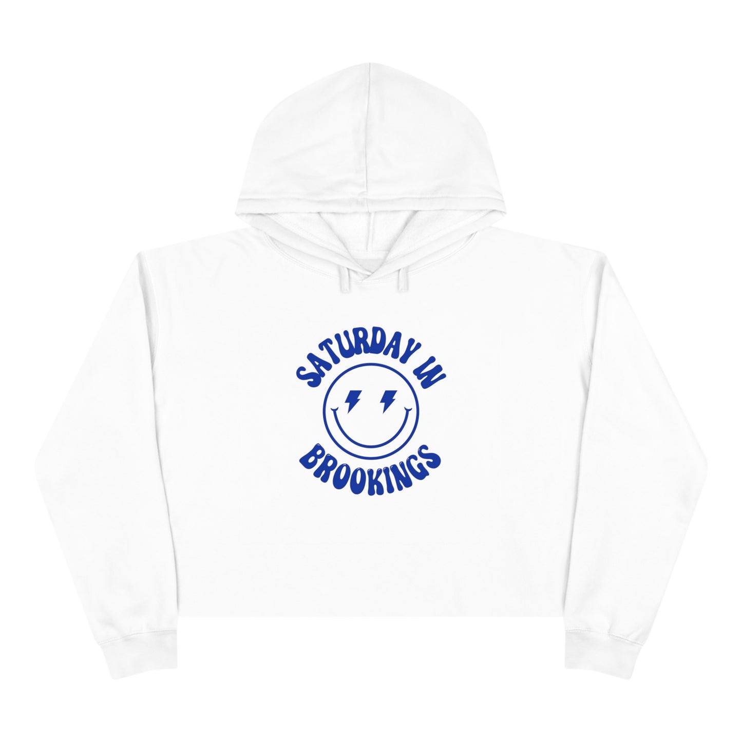 Smiley Brookings Crop Hoodie