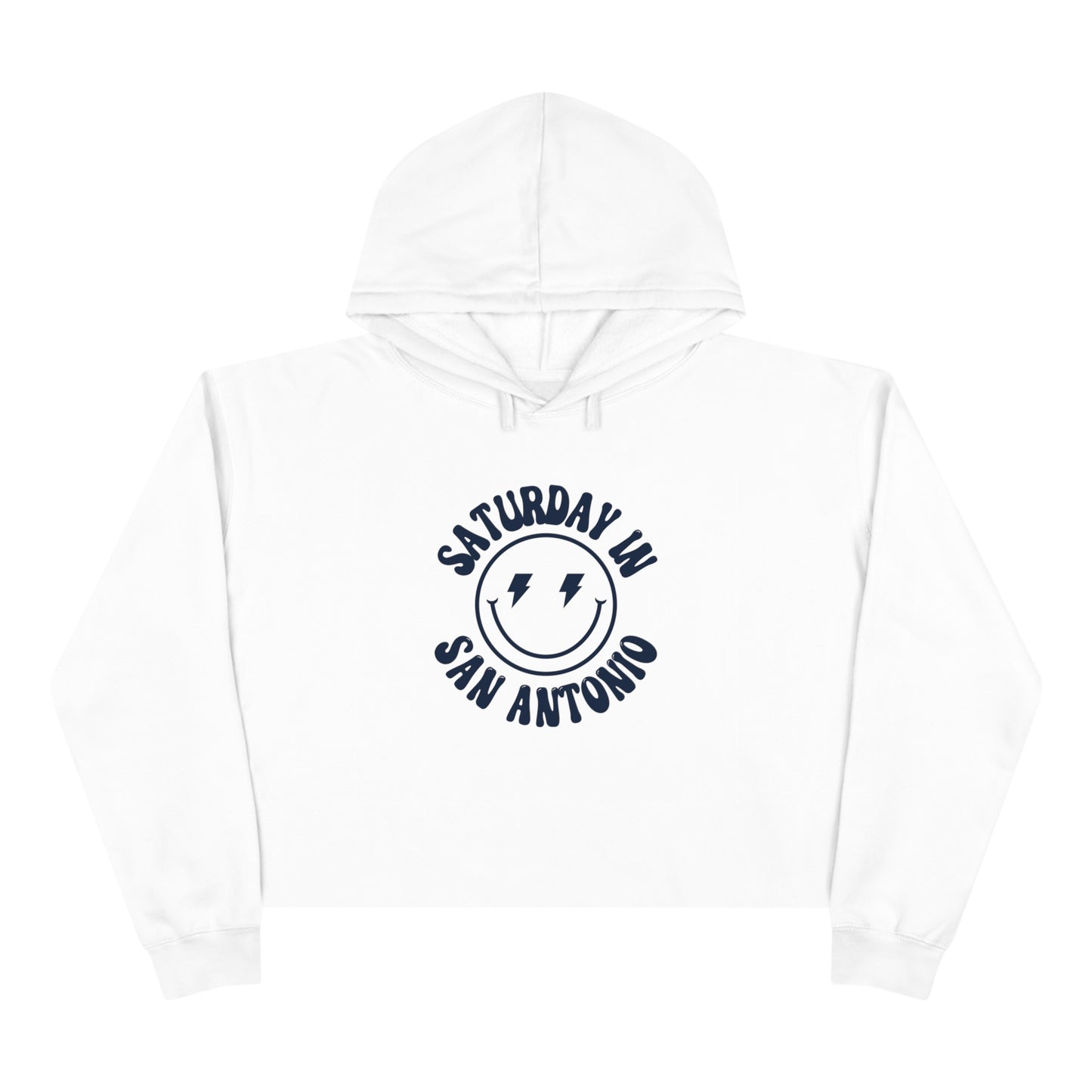 Smiley San Antonio Crop Hoodie