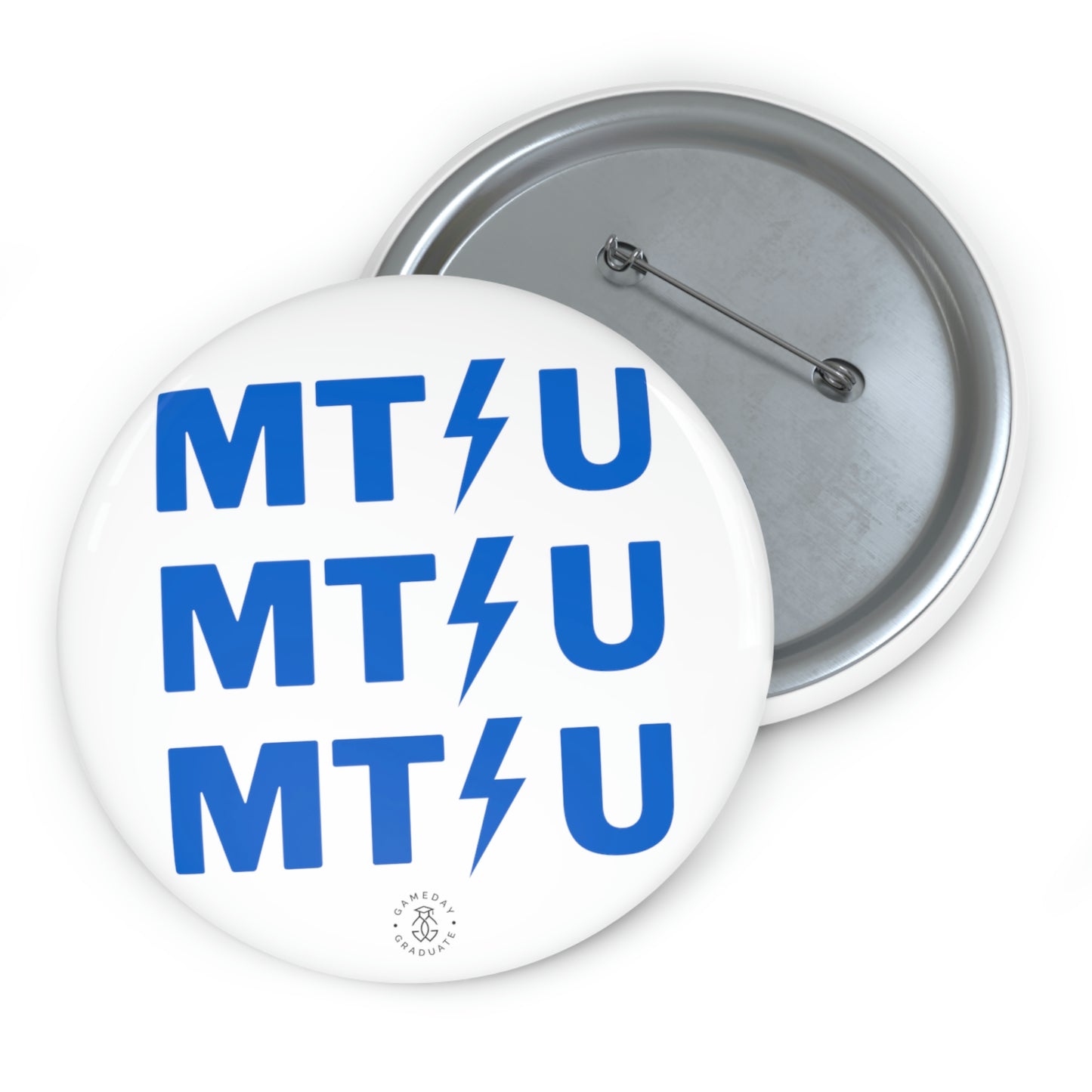 MTSU Lightning Bolt Button