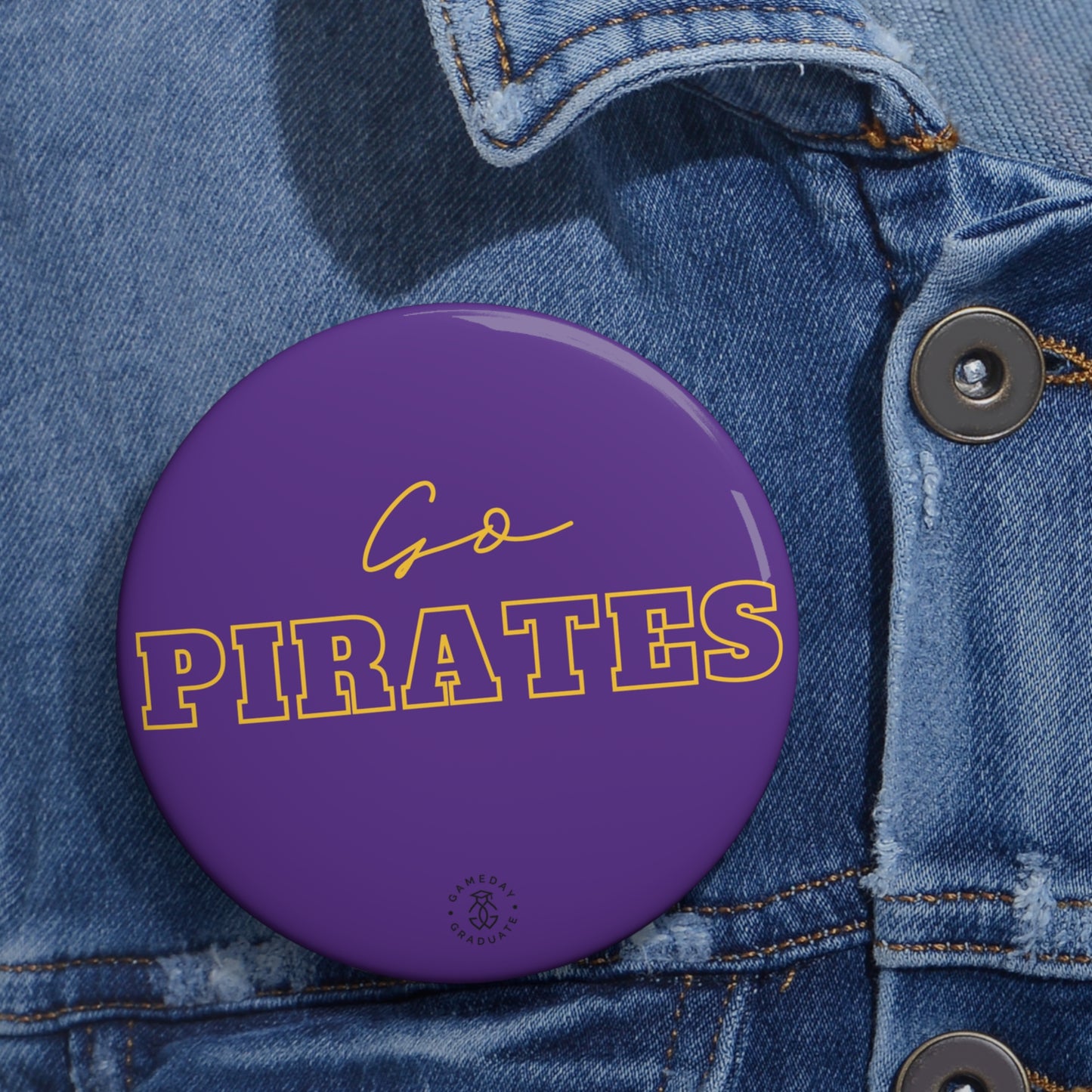 ECU Go Pirates Button