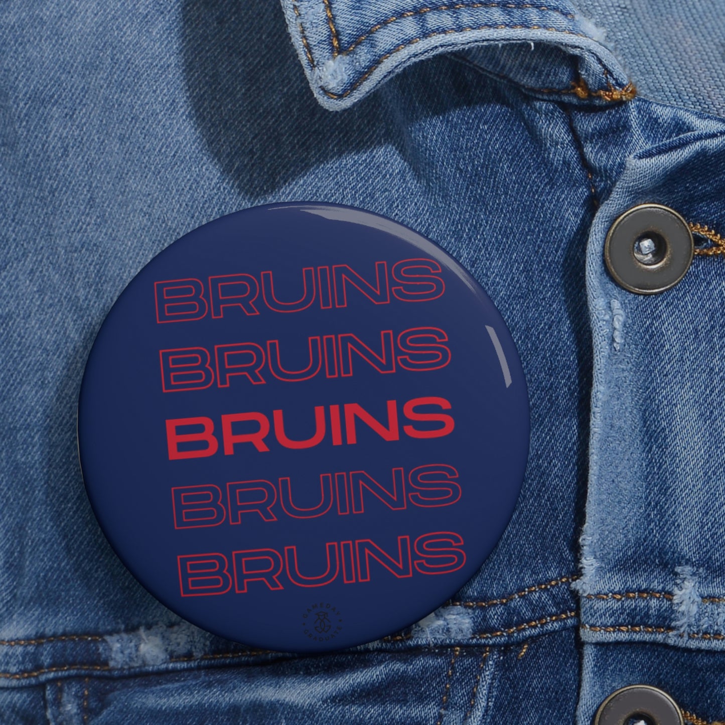 Belmont Bruins Button