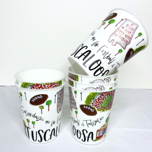 Tuscaloosa Reusable Cups - Set of 6