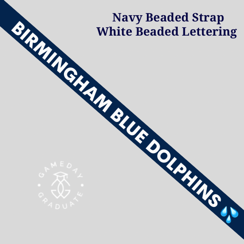 Birmingham Blue Dolphins Beaded Strap