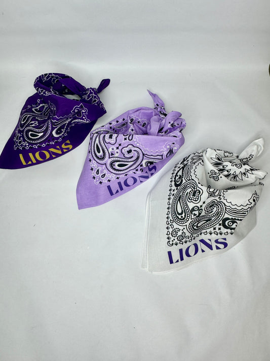 Lions Lavender Bandana