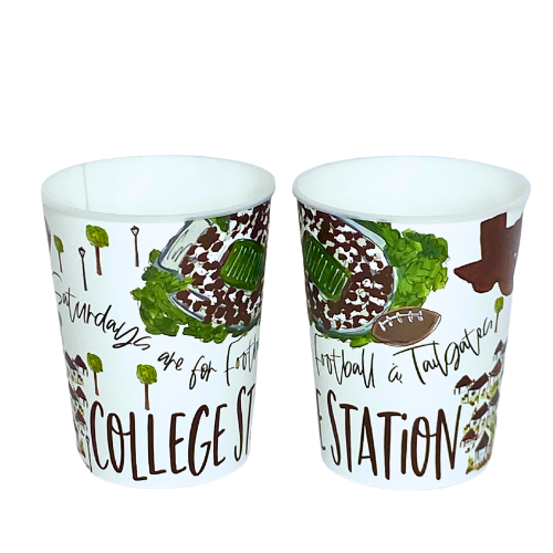 College Station Reusable Cups - Set of 6