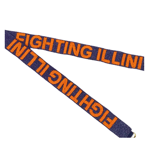 Clear Acrylic Purse with Fighting Illini Strap
