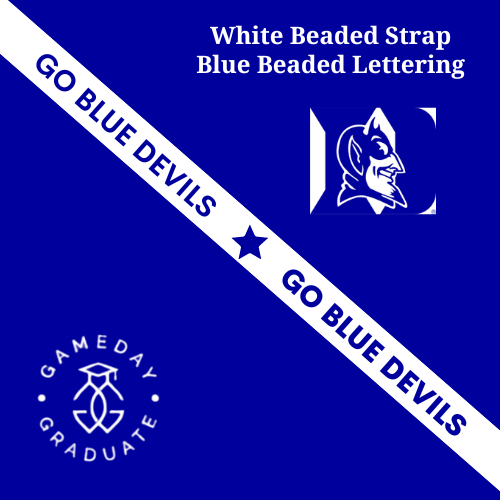 Clear Acrylic Purse with Go Blue Devils Strap