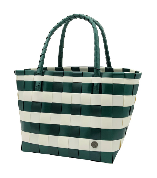 Green and White Tailgate Tote