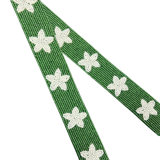 Green and White Star Strap (Strap Only)