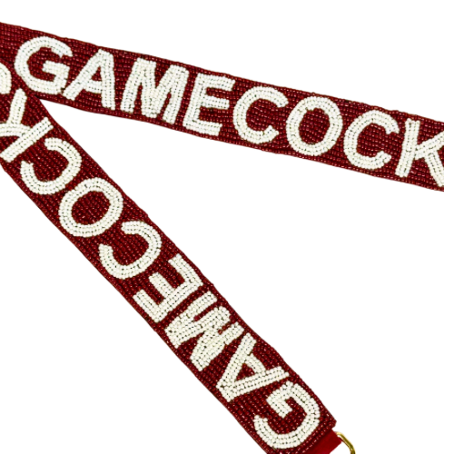 Maroon and White Gamecocks Strap (Strap only)