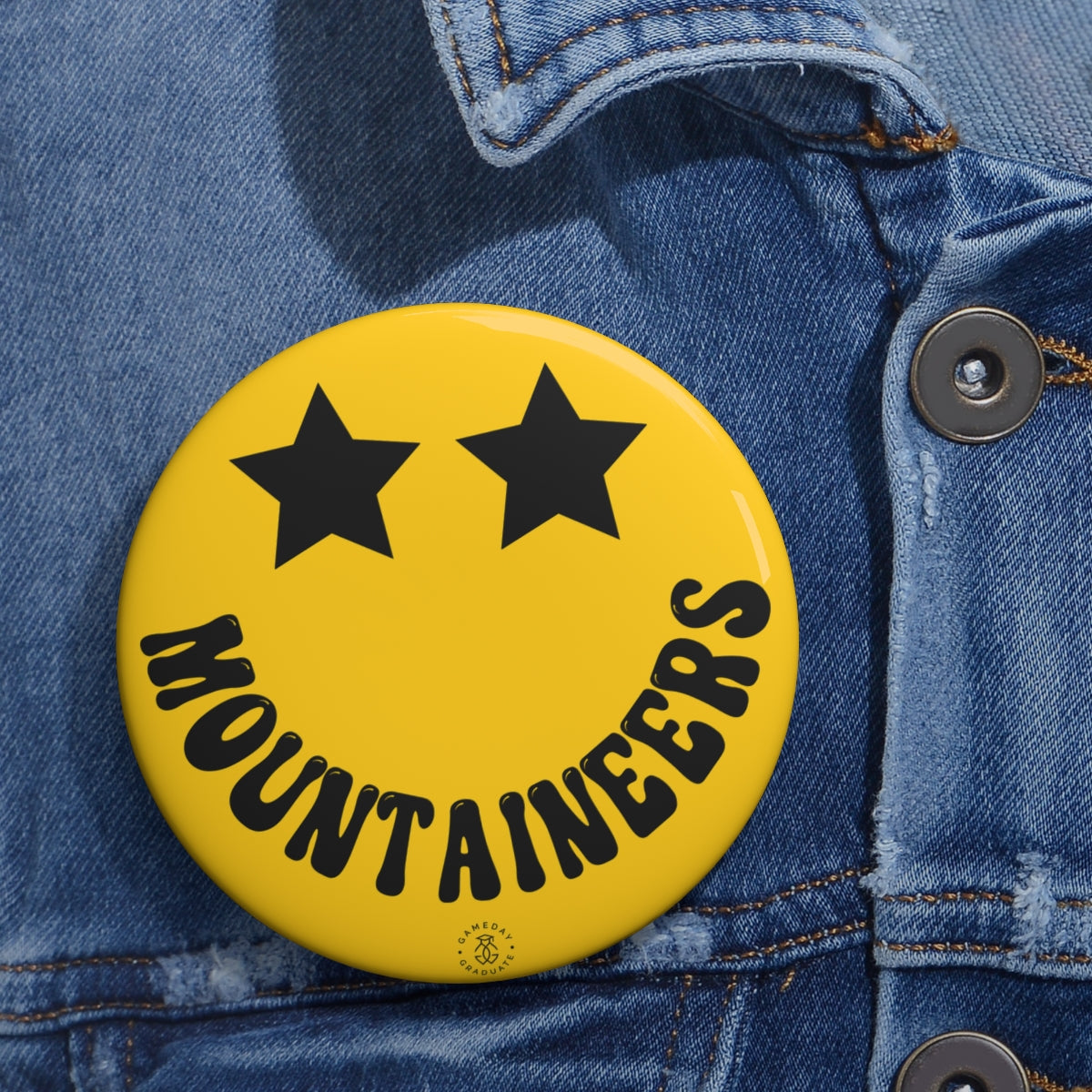 App State Mountaineers Star Button