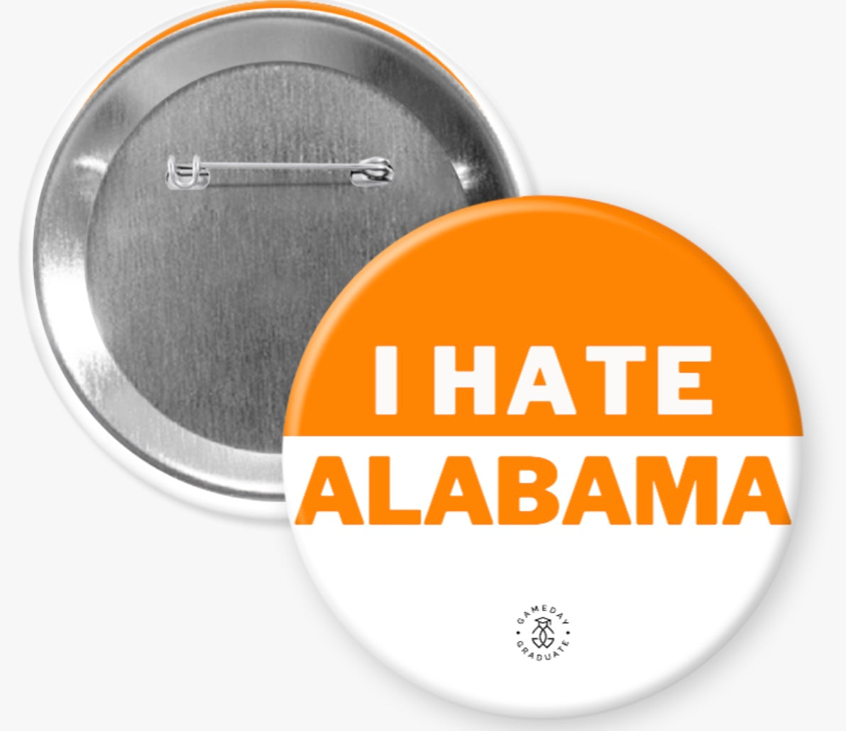 I Hate Alabama Button