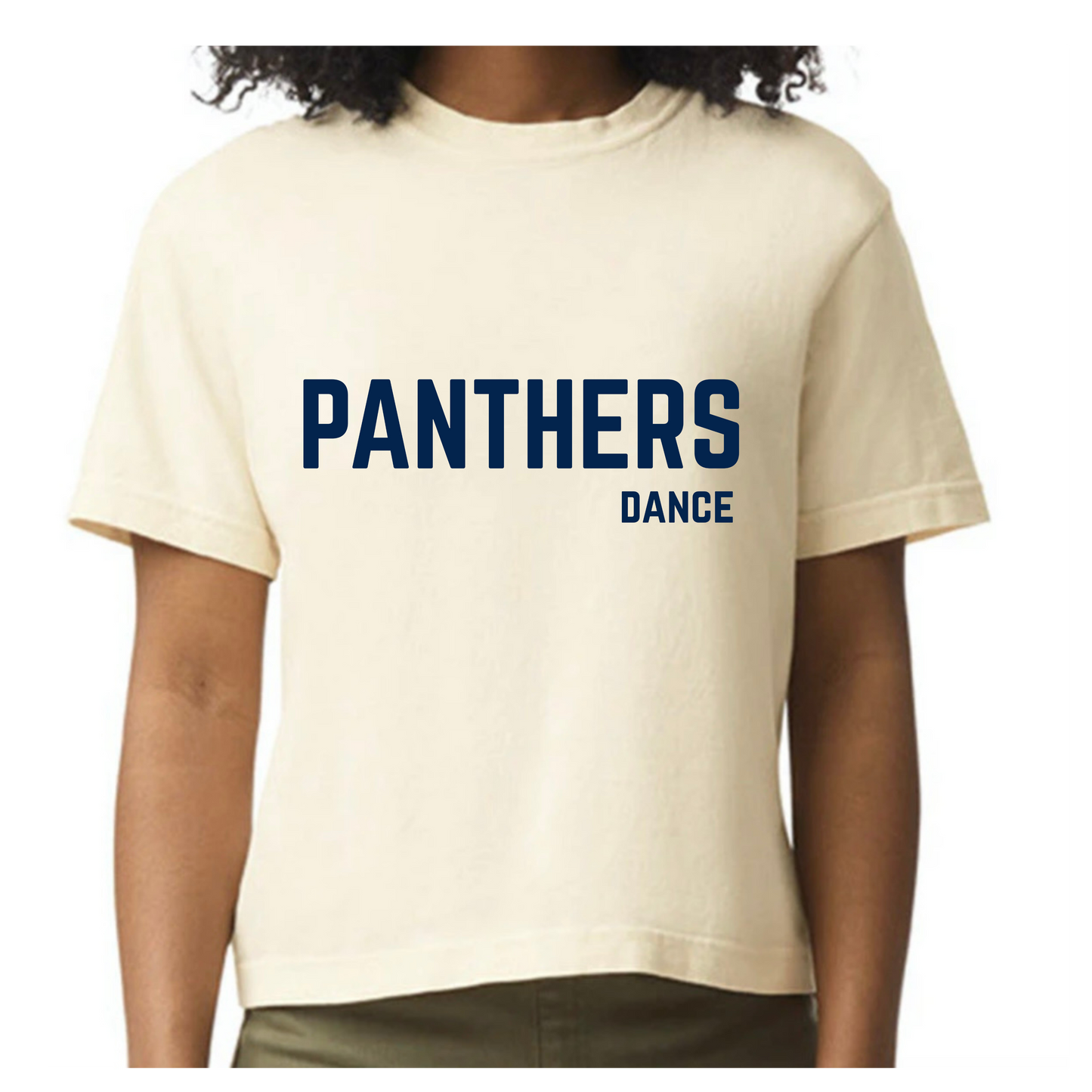 Panthers Dance Crop Tee