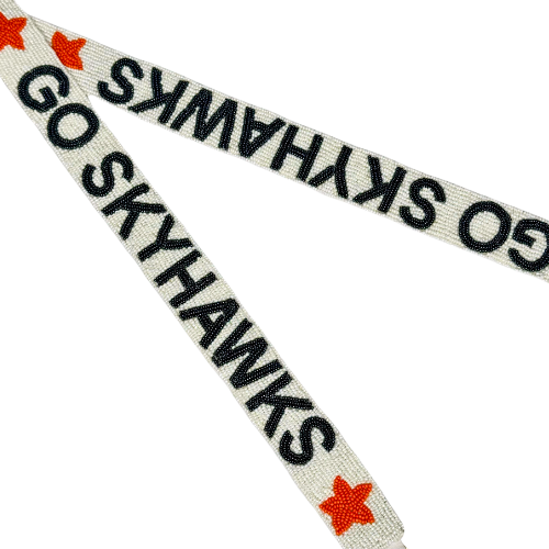 Clear Acrylic Purse with Go Skyhawks Strap