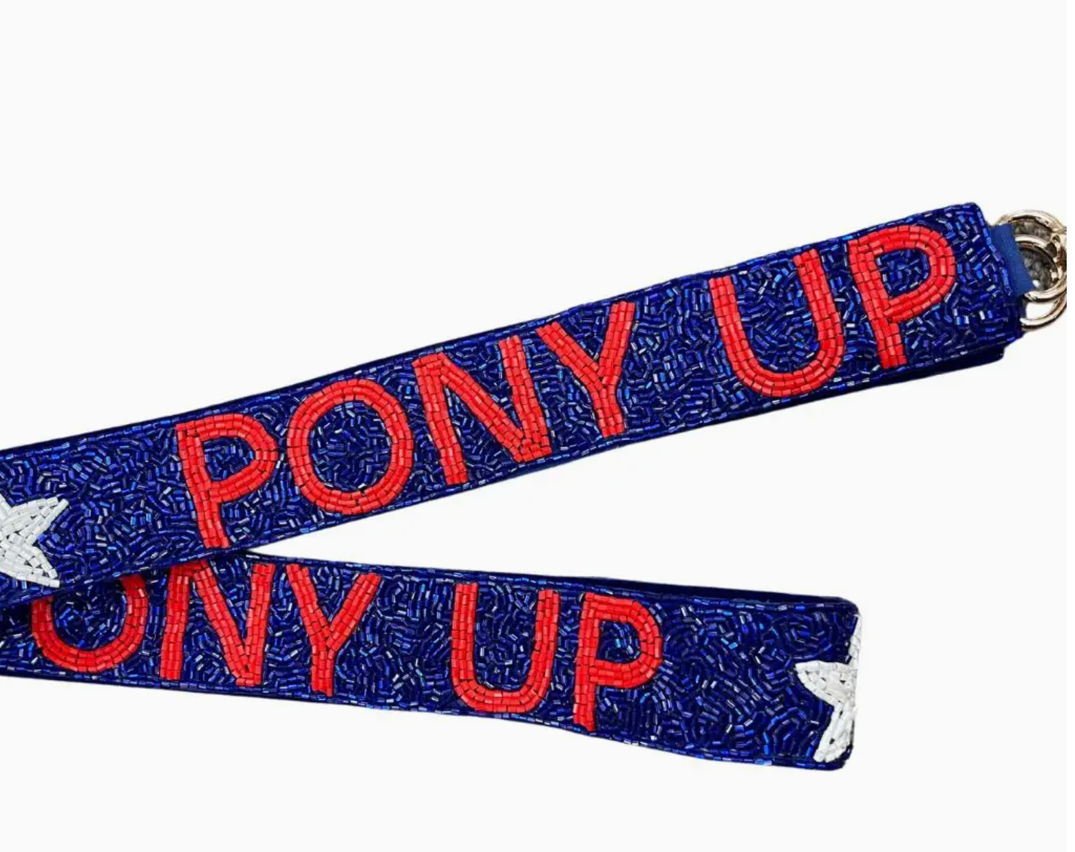 Clear Acrylic Purse with Custom Pony Up Strap Gameday Graduate