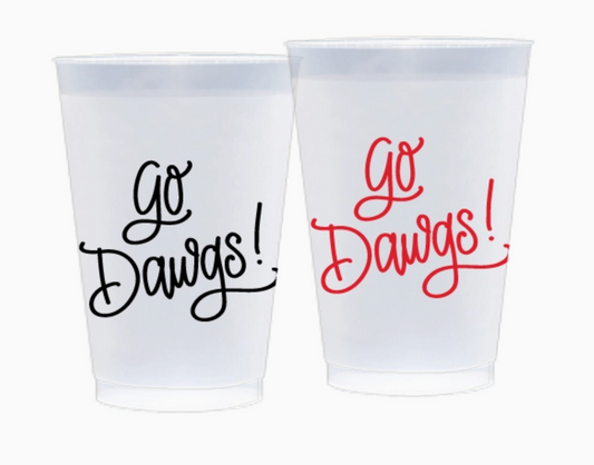 Georgia Frosted Flex Plastic Cups - Pack of 10