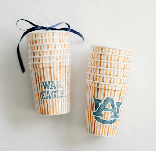 Auburn "War Eagle" Stadium Cup Set - Set of 6