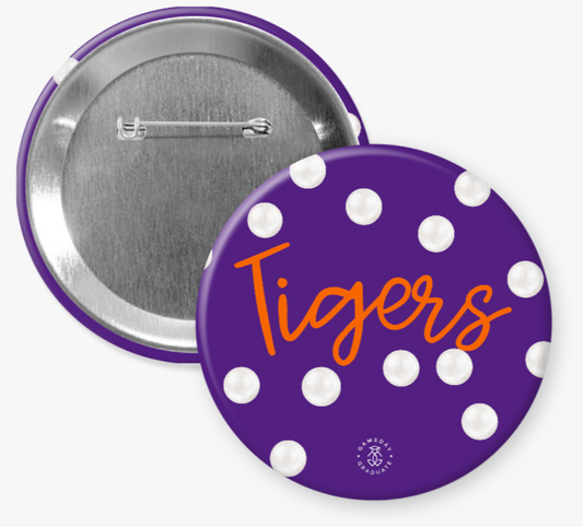 Pearl Clemson Button