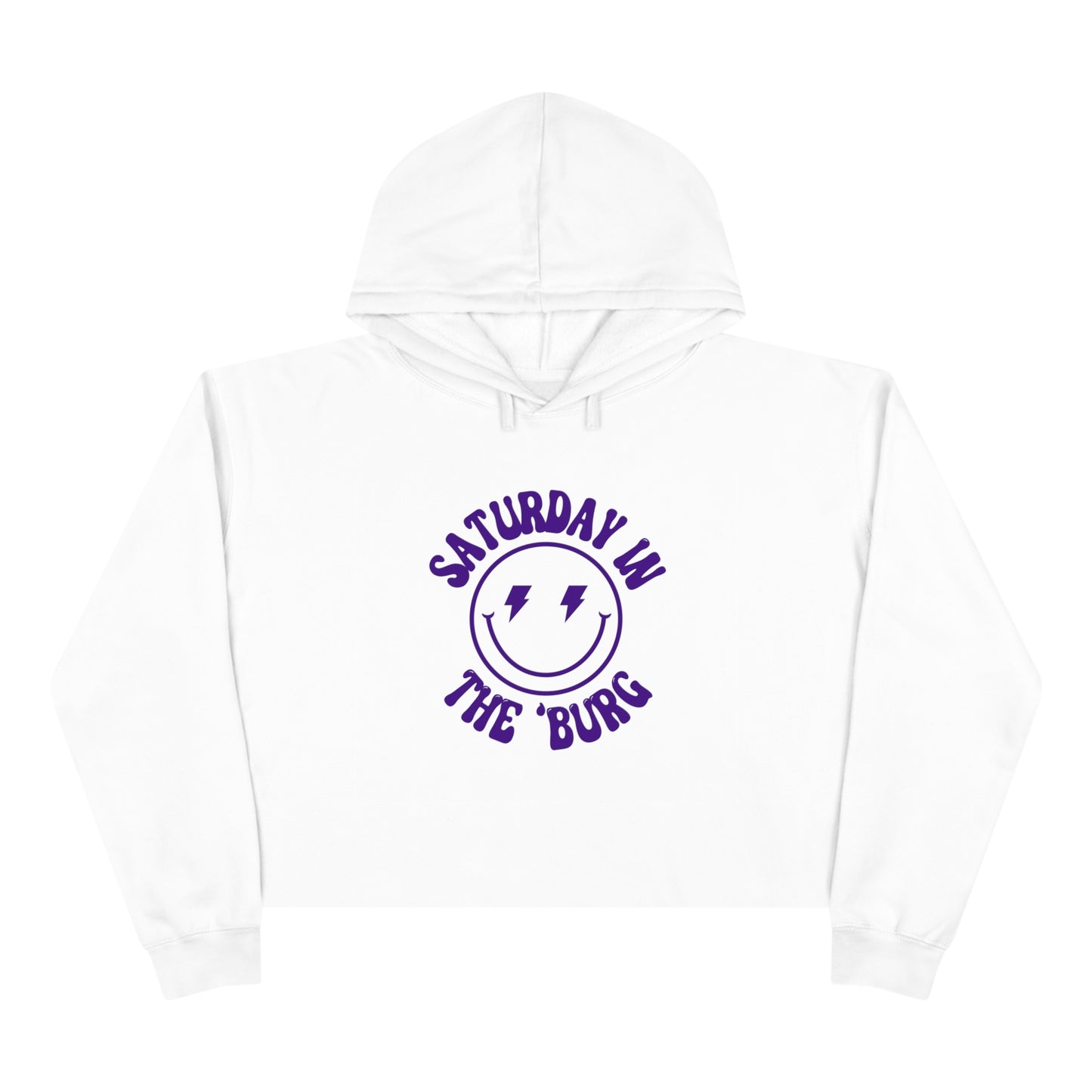 Smiley JMU Crop Hoodie