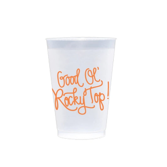 Tennessee Frosted Flex Plastic Cups - Pack of 10