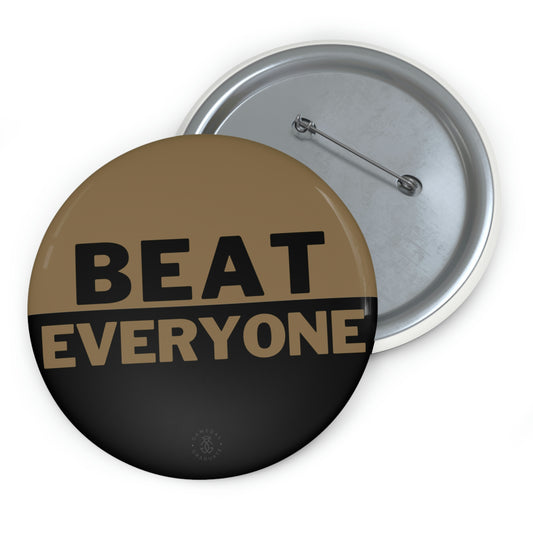 Black and Gold Beat Everyone Button