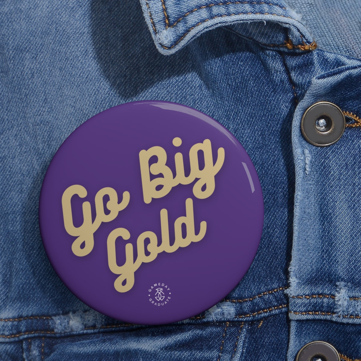 Go Big Gold Button