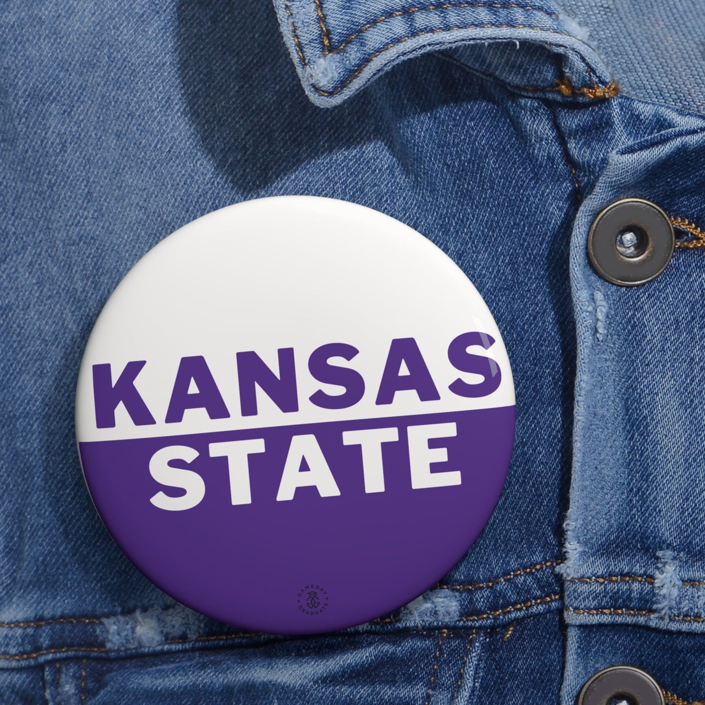 Kansas State Button