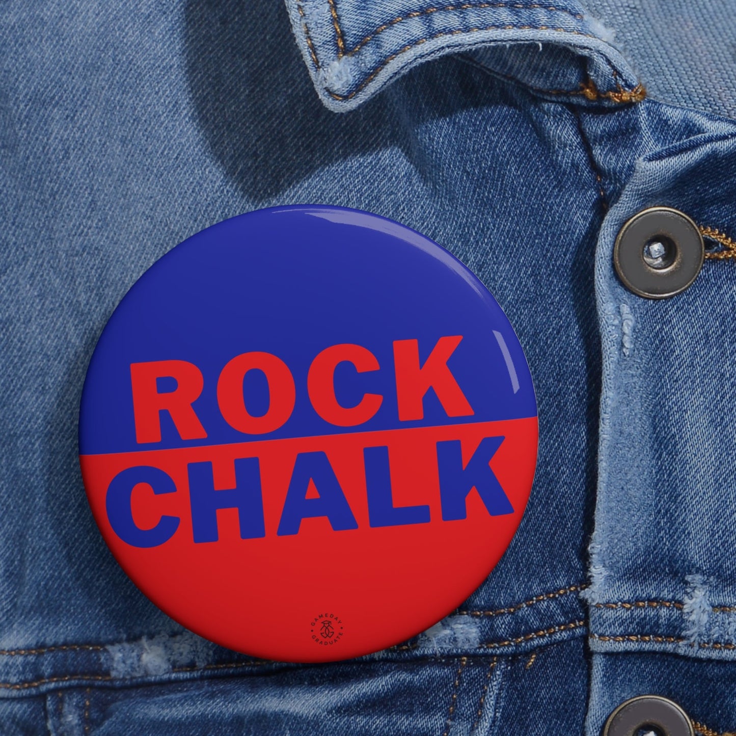 Rock Chalk Button