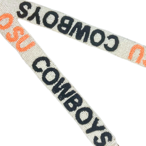 Clear Acrylic Purse with OSU Cowboys Strap