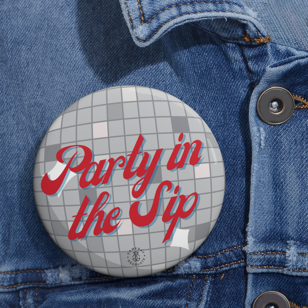 Ole Miss Party Button