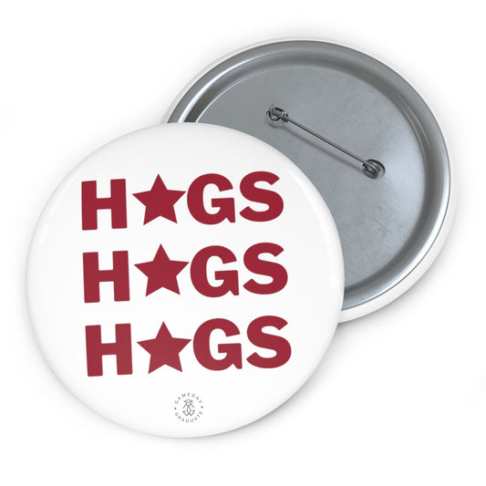 Arkansas Hogs Button