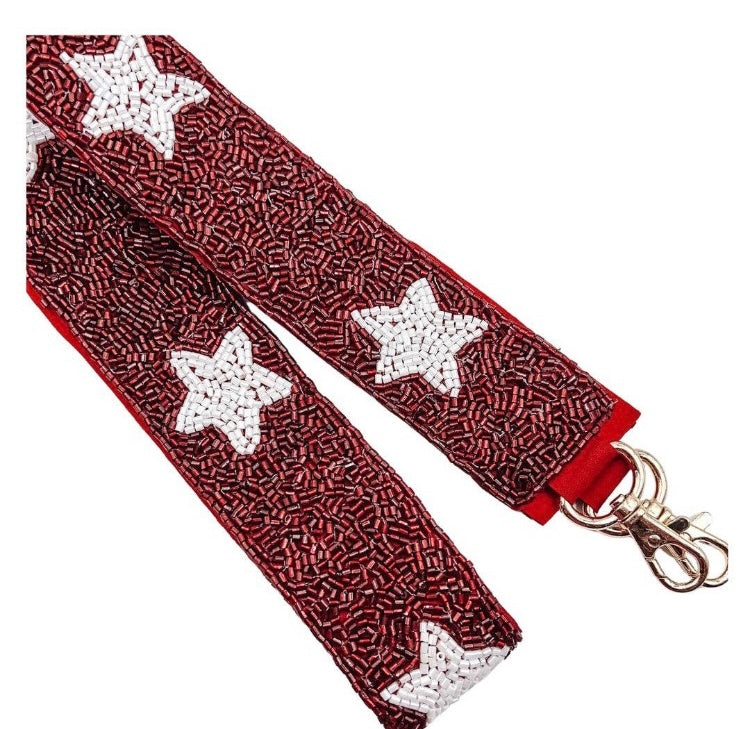Maroon and White Star Strap (Strap Only)