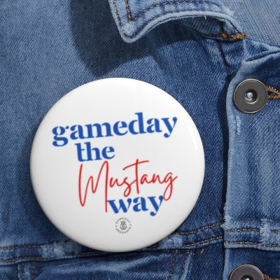 Gameday Mustang Button