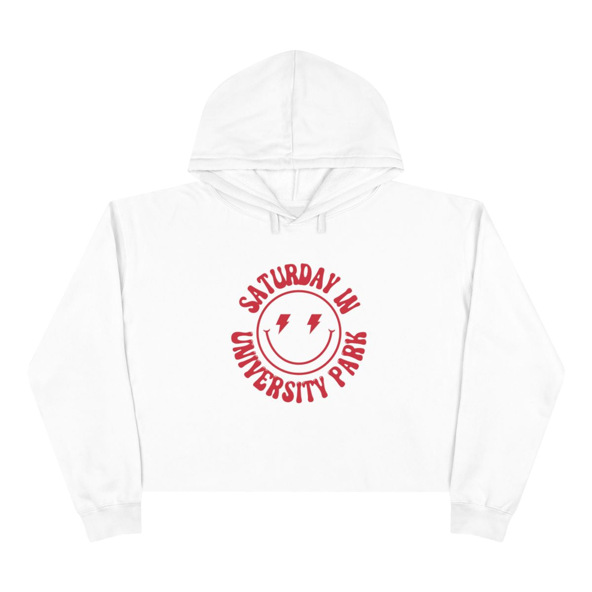 Smiley SMU Crop Hoodie