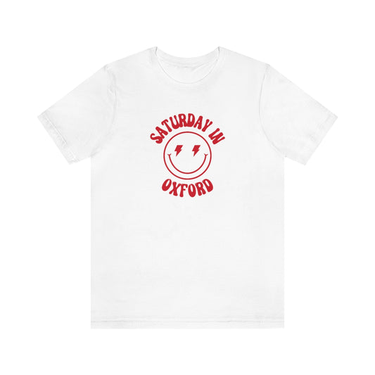 Smiley Oxford Short Sleeve Tee - GG