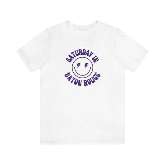 Smiley Baton Short Sleeve Tee - GG