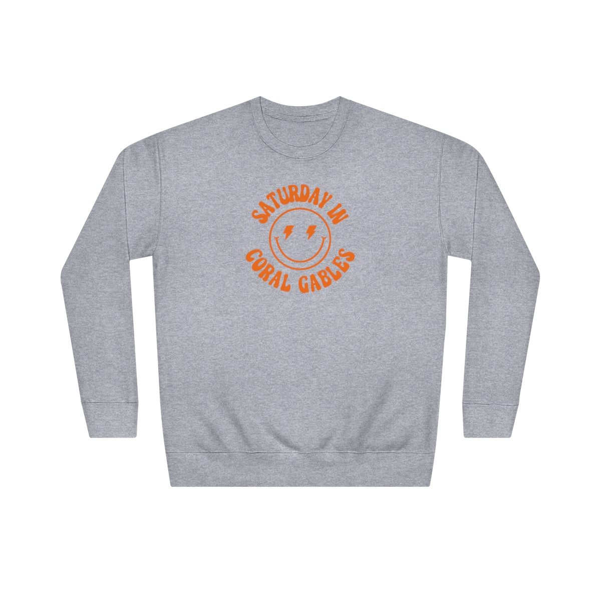 Smiley Coral Crew Sweatshirt - GG - CH