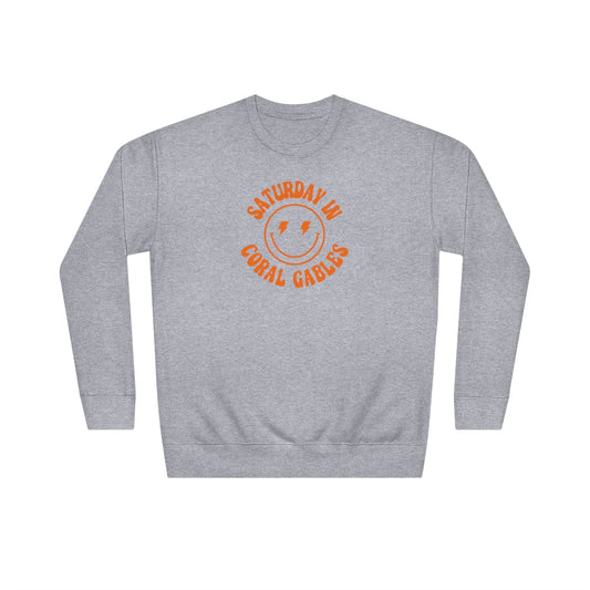 Smiley Coral Crew Sweatshirt - GG - CH