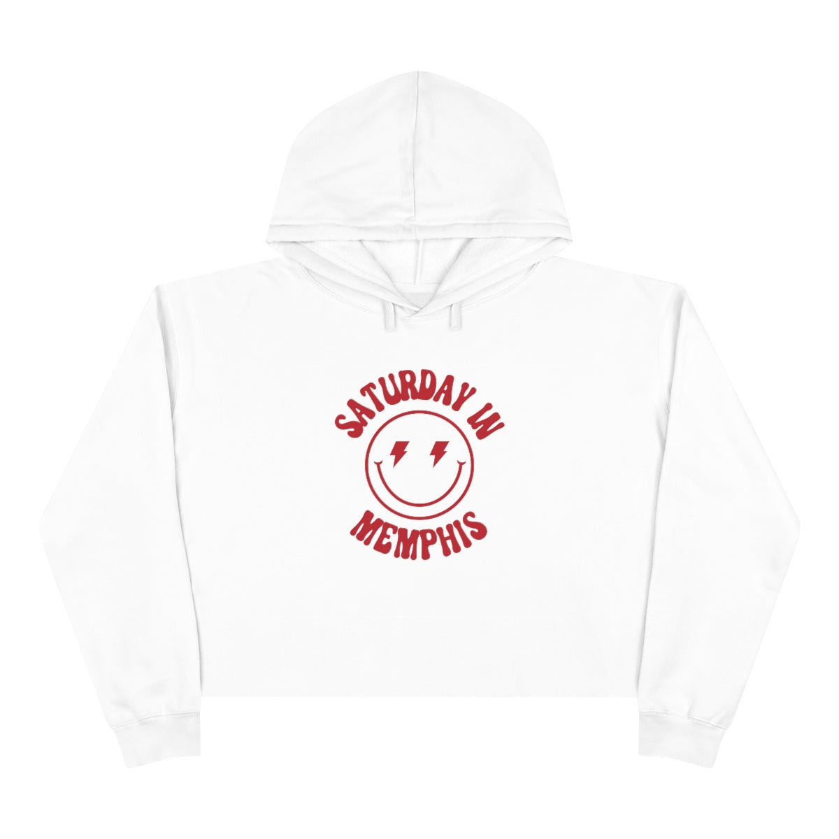 Smiley Memphis Crop Hoodie - GG