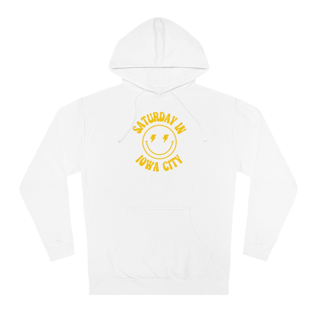 Smiley Iowa City Hooded Sweatshirt - GG - ITC