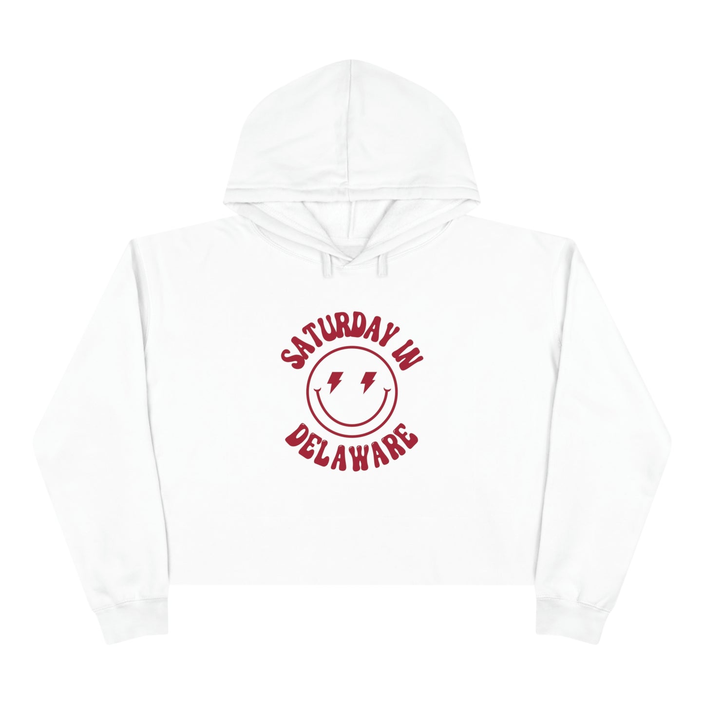 Smiley Ohio Wesleyan Crop Hoodie