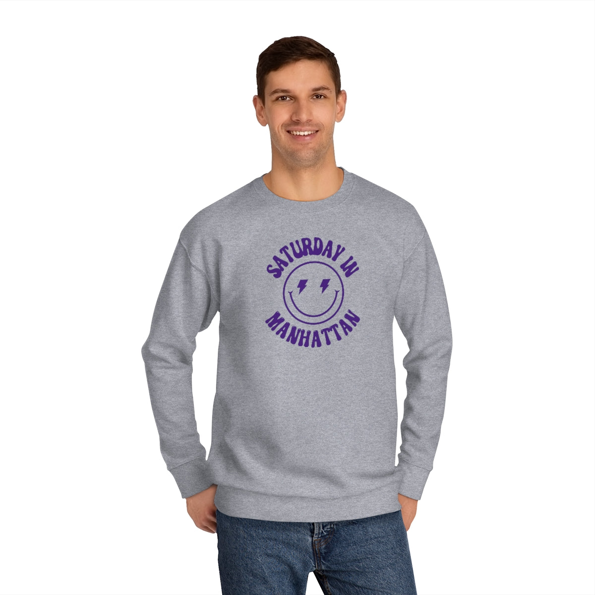 Smiley Manhattan Crew Sweatshirt - GG - CH
