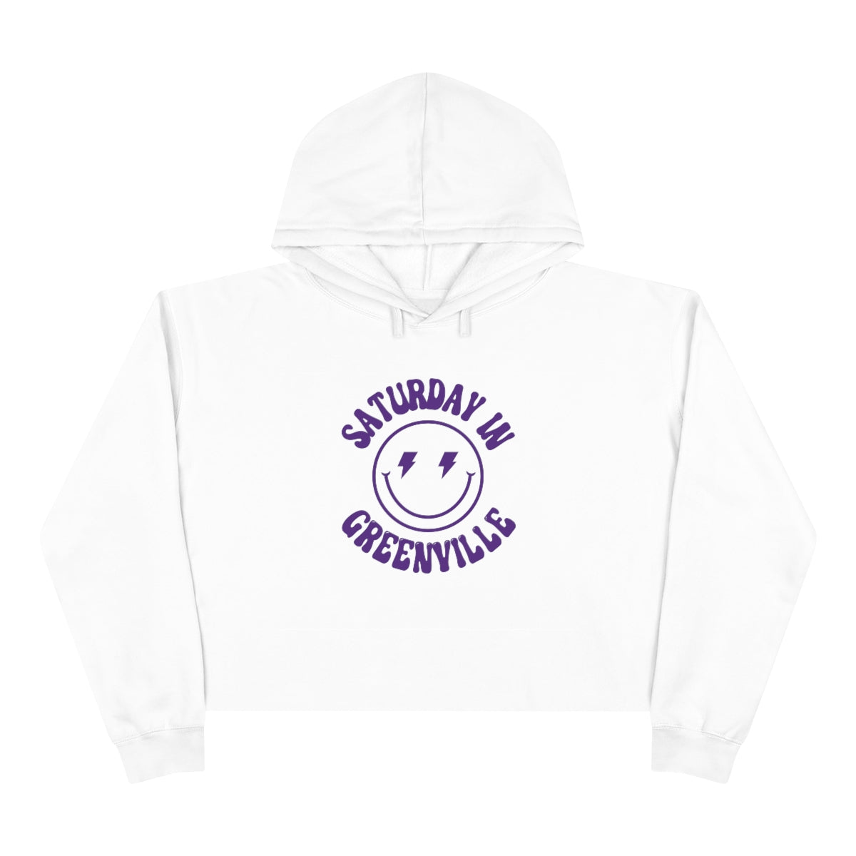 Smiley Greenville Crop Hoodie - GG