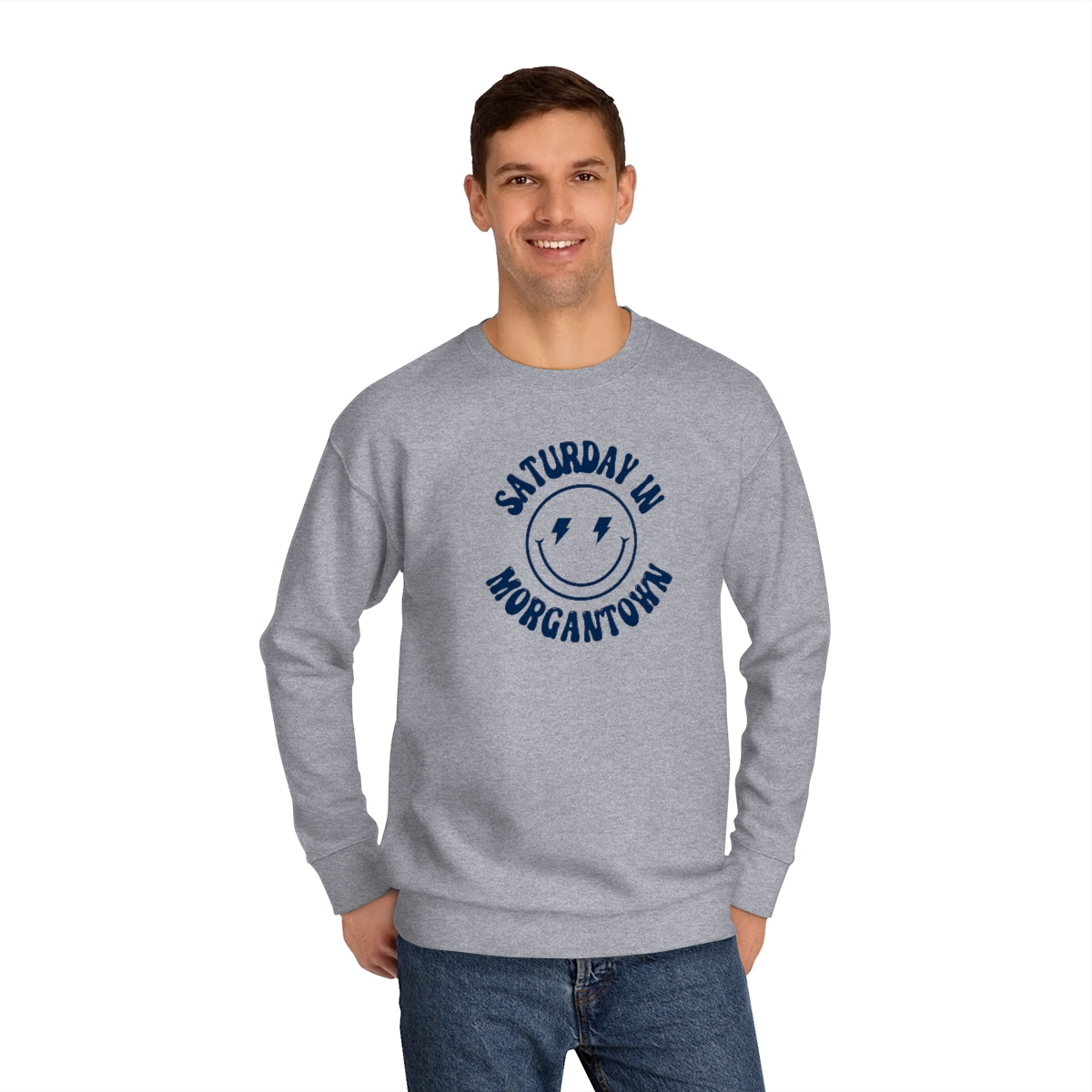 Smiley Morgantown Crew Sweatshirt - GG - CH