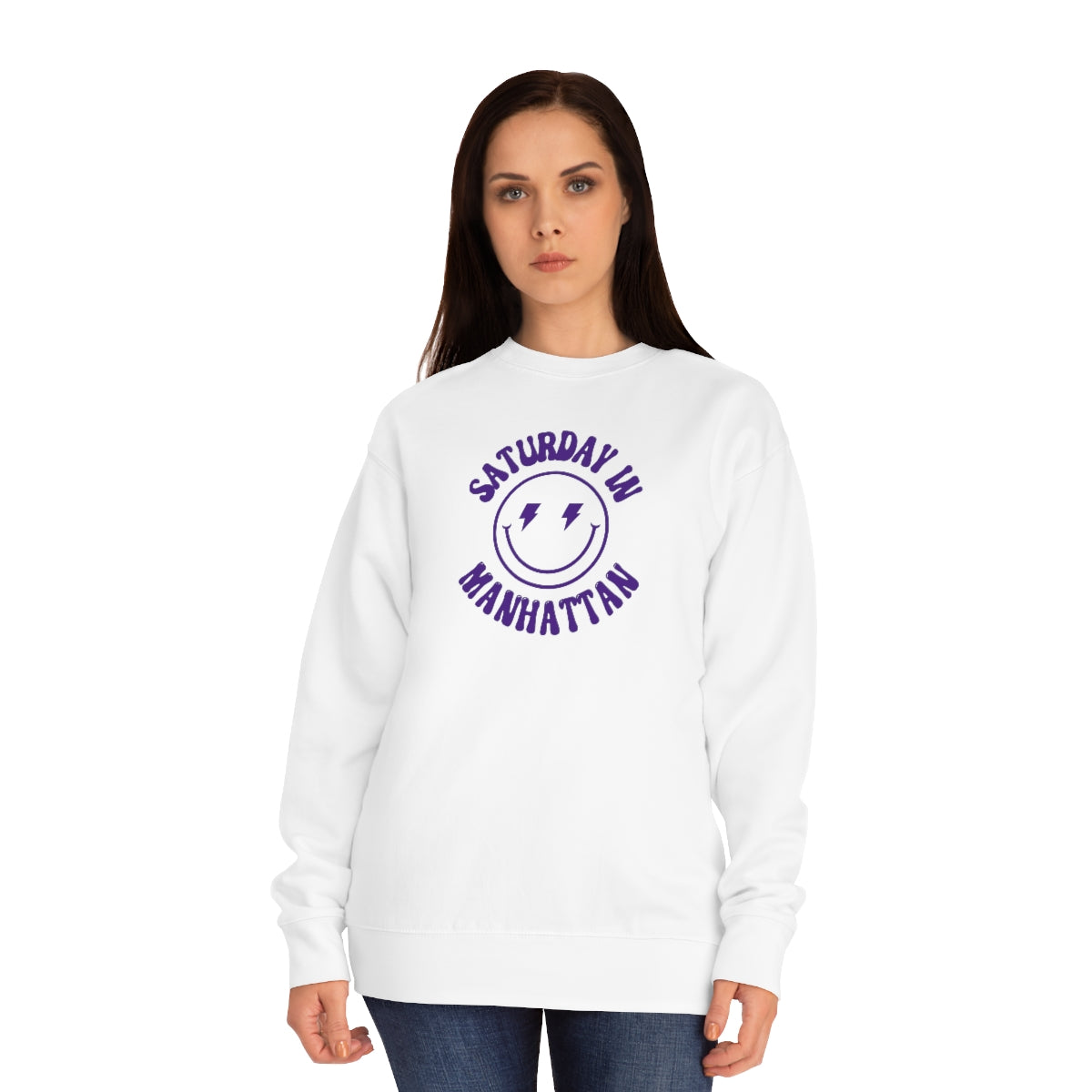 Smiley Manhattan Crew Sweatshirt - GG - CH